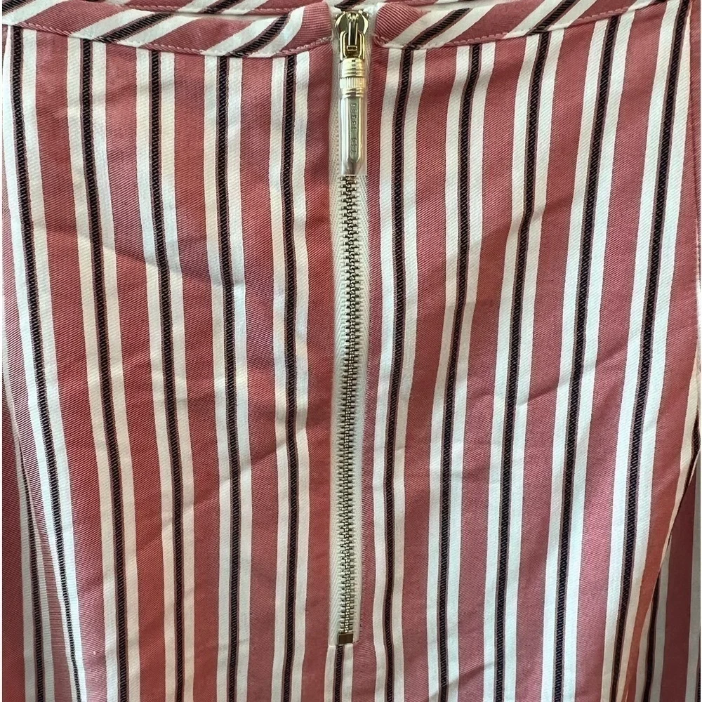 Ted Baker Corn Layered Striped Ruffle Hem Midi Pencil Skirt NWT